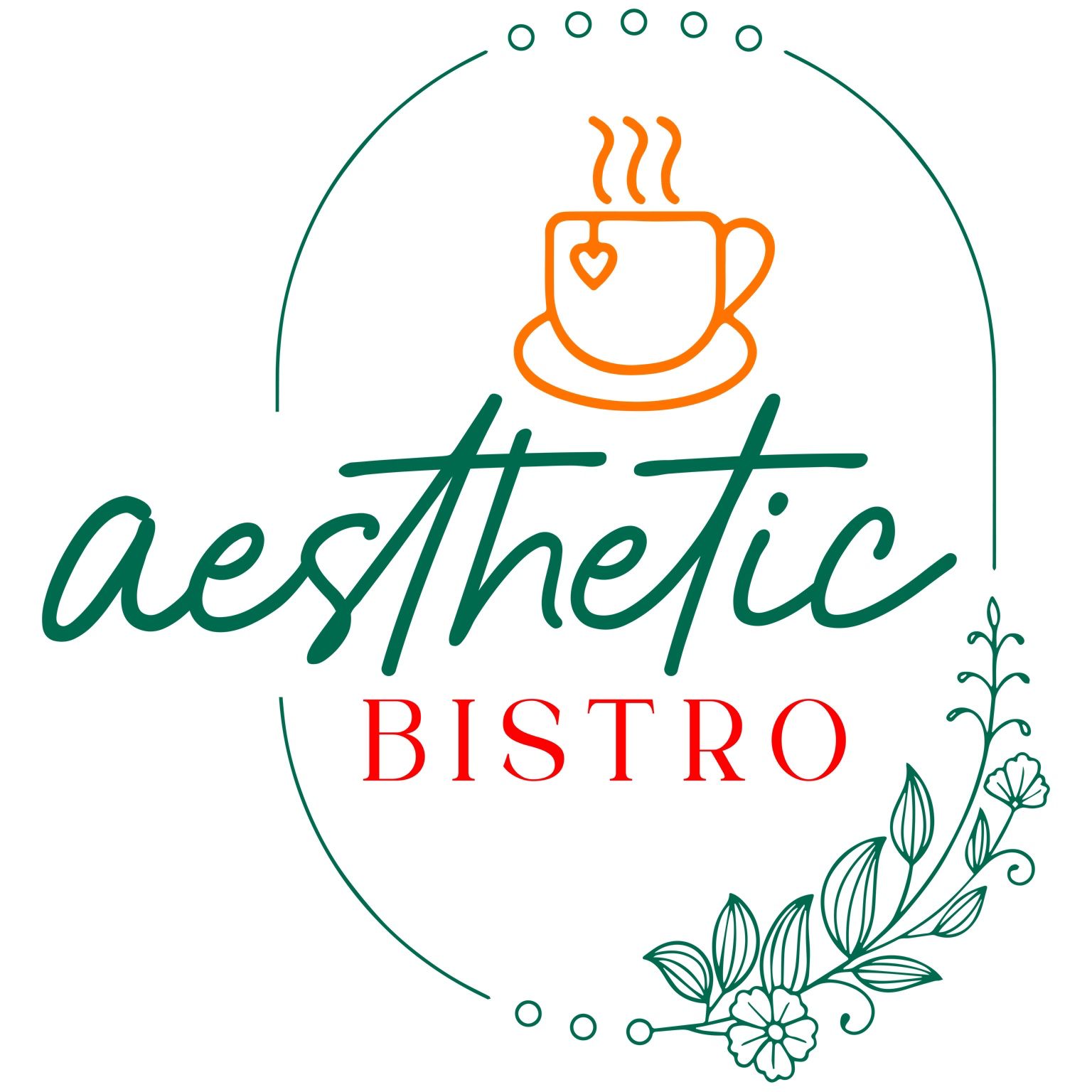 Aesthetic bistro logo